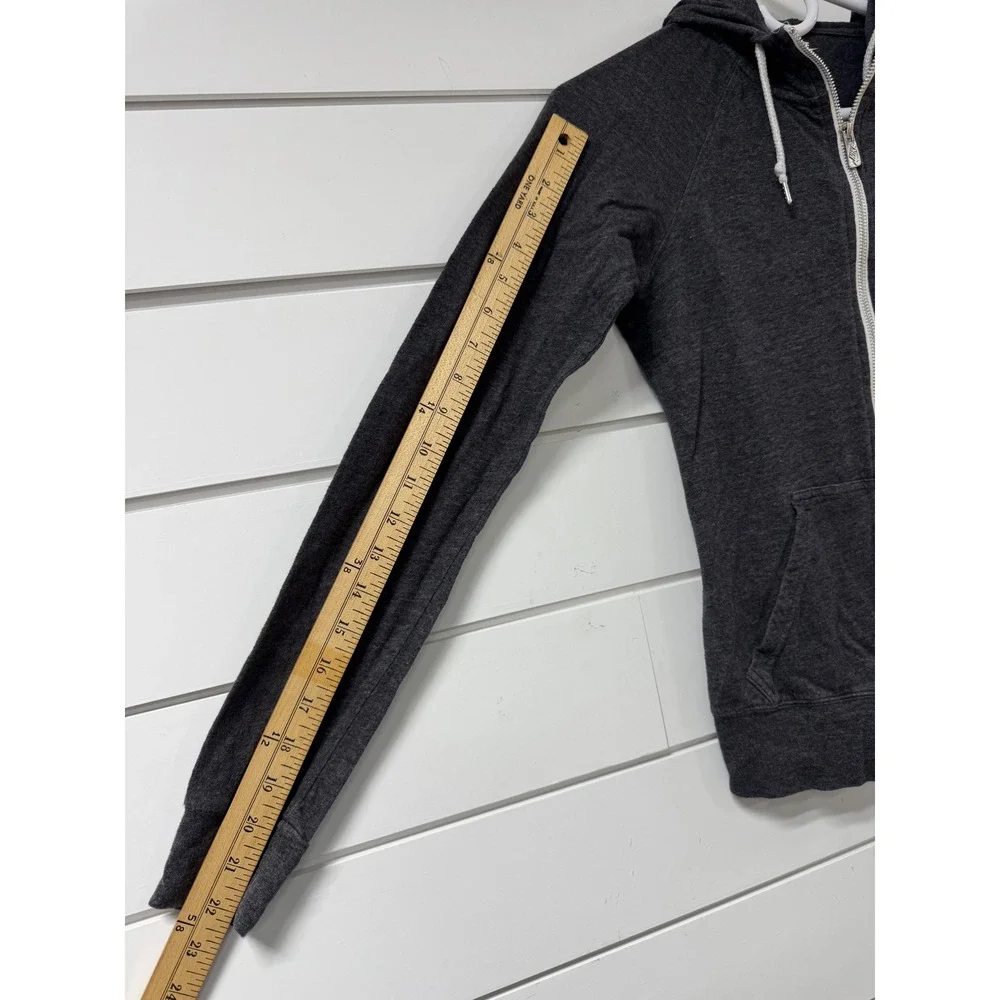 Nike Sportswear Gym Vintage Full Zip Hoodie Charcoal Heather Gray Womens Small
